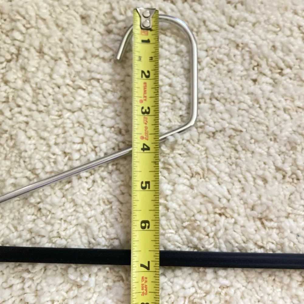 10 Chrome metal pant hangers